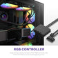 NZXT F120 RGB Core 120mm Hub-Mounted RGB Fan Triple Pack (RF-C12TF)