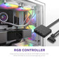NZXT F120 RGB Core 120mm Hub-Mounted RGB Fan Triple Pack (RF-C12TF)