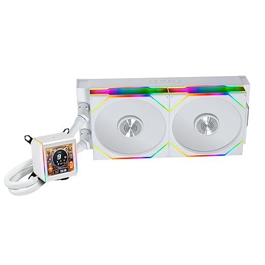 Lian Li GA II LCD 280 WHITE with TL wirelss fans & controller