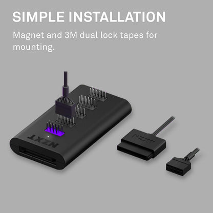 NZXT Internal USB Hub (Gen 3) Internal USB 2.0 Expansion Hub (AC-IUSBH-M3)