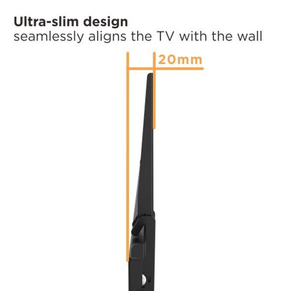 BRATECK Super Economy Low-Profile Fixed TV Wall Mount