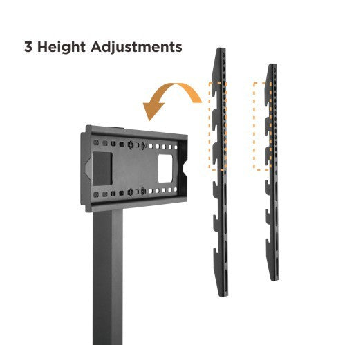 BRATECK TV Cart with Single Shelf