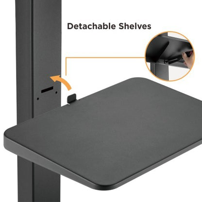 BRATECK TV Cart with Single Shelf