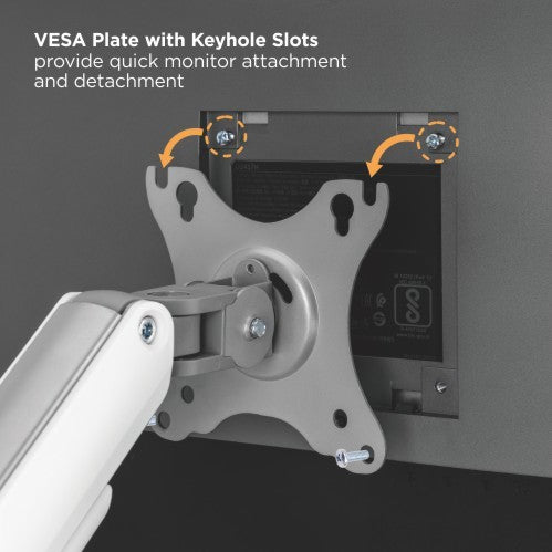 Brateck Dual Monitor Economical Spring-Assisted Monitor Arm