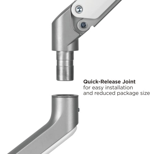 BRATECK Single Monitor Economical Spring-Assisted Monitor Arm