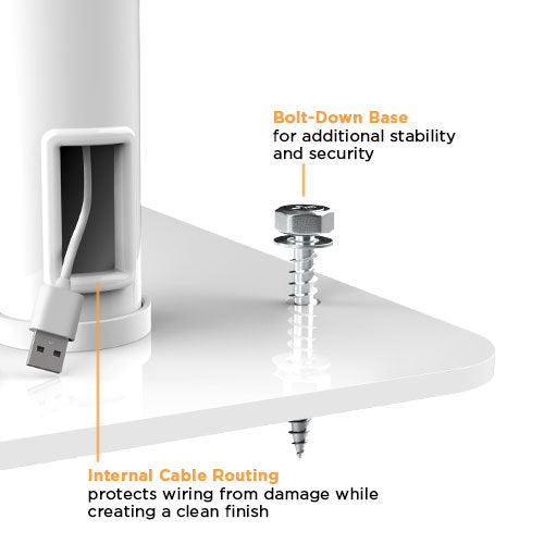 BRATECK Universal Anti-Theft Tablet Countertop Kiosk