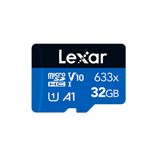 Lexar High-Performance 633x microSDHC™/microSDXC™ UHS-I Cards BLUE Series