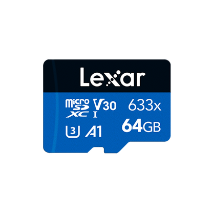 Lexar High-Performance 633x microSDHC™/microSDXC™ UHS-I Cards BLUE Series