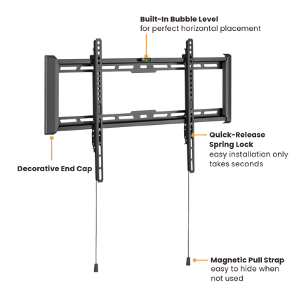 BRATECK Ultra-Slim and Heavy-Duty TV Wall Mount