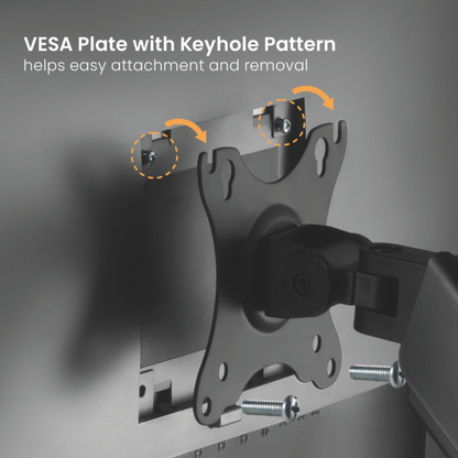 BRATECK Cost-Effective Mechanical Spring Dual Monitor Arm