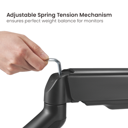 BRATECK Cost-Effective Mechanical Spring Monitor Arm