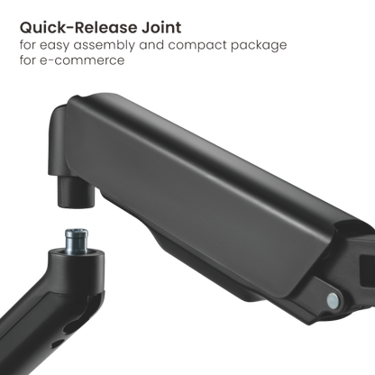 BRATECK Cost-Effective Mechanical Spring Monitor Arm