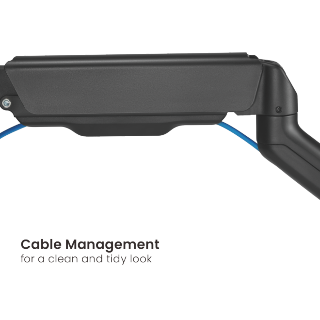 BRATECK Cost-Effective Mechanical Spring Dual Monitor Arm