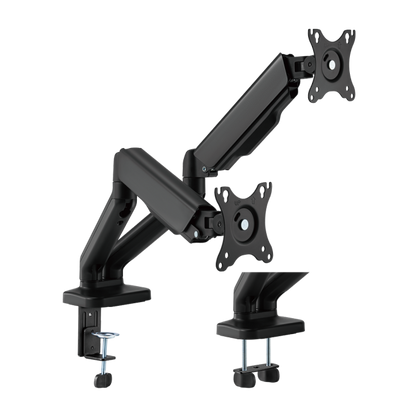 BRATECK Cost-Effective Mechanical Spring Dual Monitor Arm