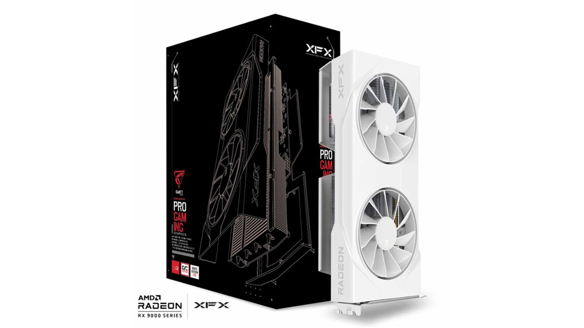XFX Swift AMD Radeon RX 9060 XT OC White Gaming Edition 16GB