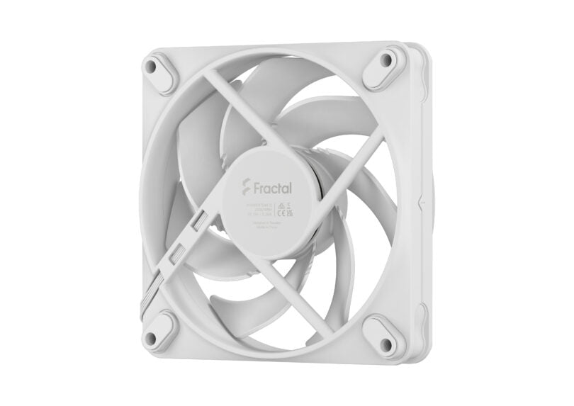 Fractal Momentum 12, Black/White 120mm Fan