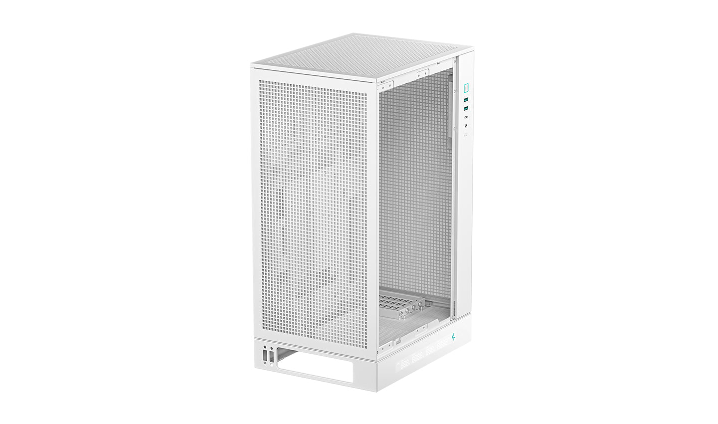 Deepcool CH270 DIGITAL WHITE elevated mini-tower case