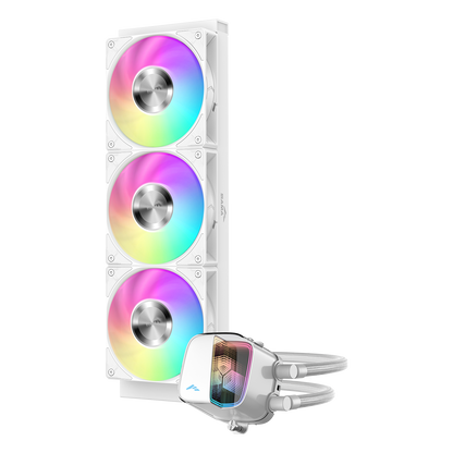 Sama L70 360mm AIO ARGB Liquid CPU Cooler with Infinity Mirror Effect - Black | White