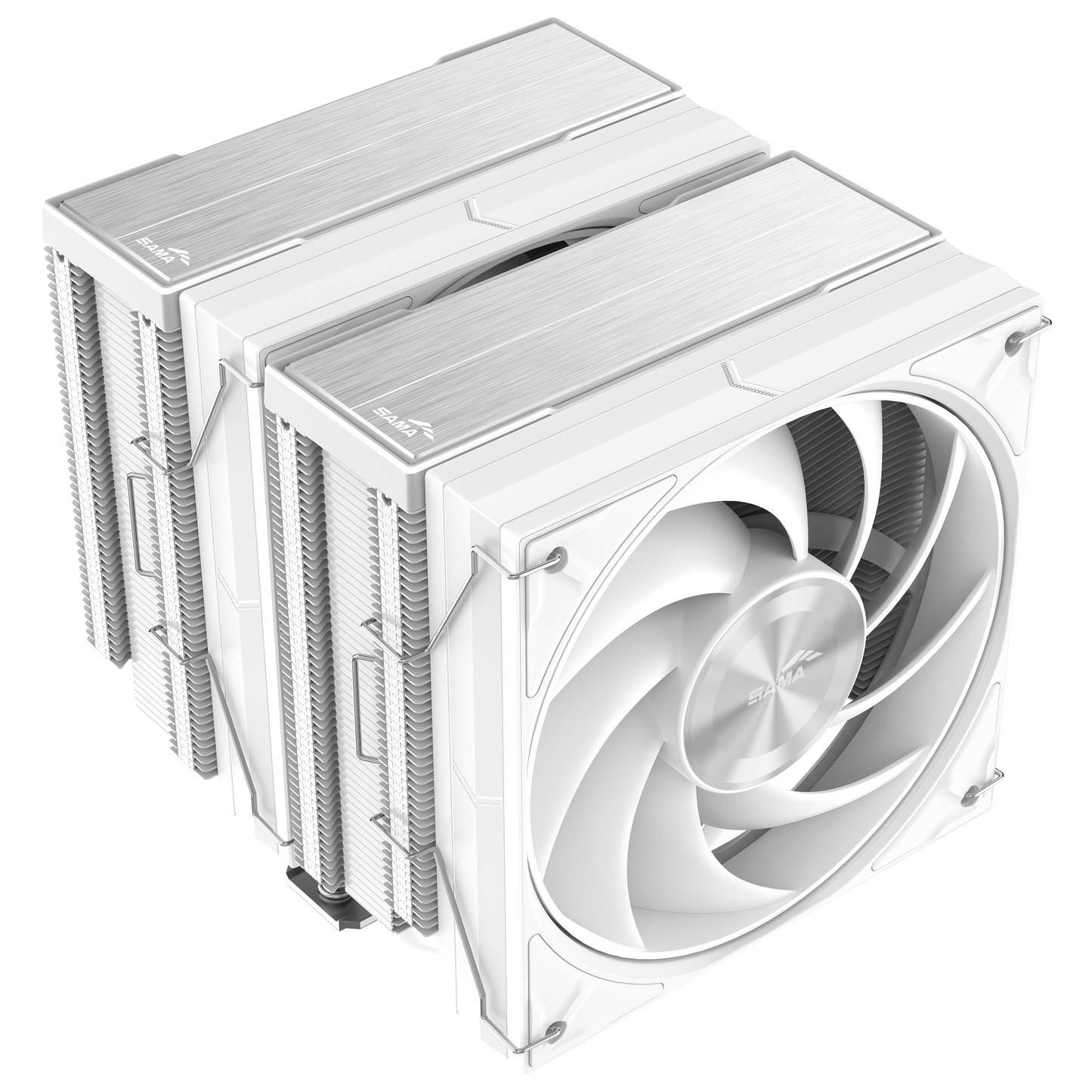 SAMA A60 Dual Tower CPU Cooler - White