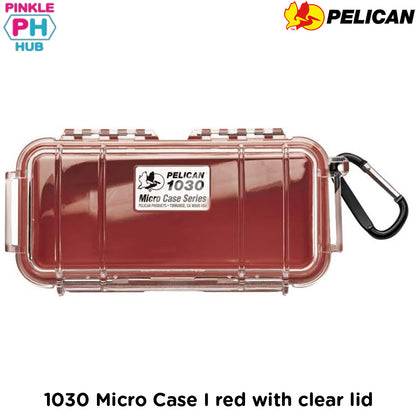 PELICAN 1030 Micro Case I red with clear lid