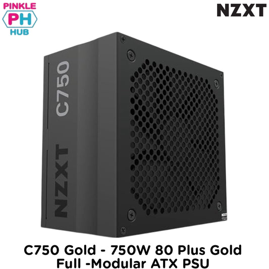 PinkleHub | NZXT C750 Gold - 750W 80 Plus Gold | Full -Modular ATX PSU