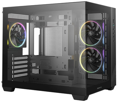 DEEPCOOL CG330 3F Micro-ATX Compact PC Case - Black
