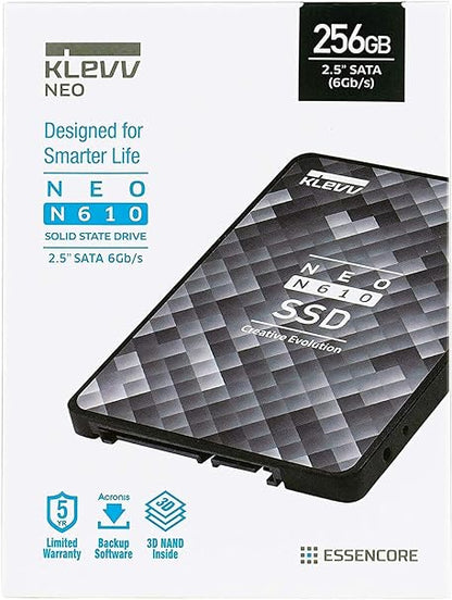 KLEVV NEO N610 256GB 2.5” SATA 6Gb/s Solid State Drive (K256GSSDS3-N61)