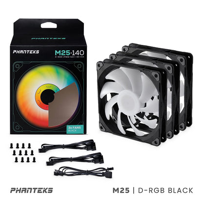 Phanteks F140M25 140MM FAN 3 Pack (PH-F140M25_DRGB_PWM)