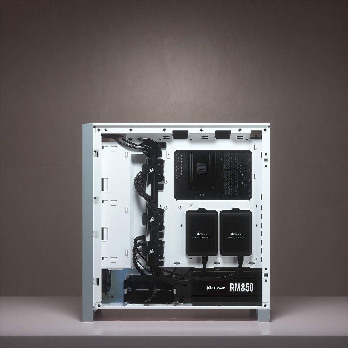 Corsair 4000D AIRFLOW Tempered Glass Mid-Tower ATX Case — White (CS-CC-9011199-WW)