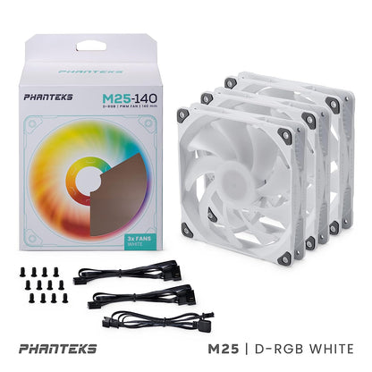 Phanteks F140M25 140MM FAN 3 Pack (PH-F140M25_DRGB_PWM)