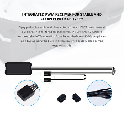 Lian Li UNI FAN CL WIRELESS Reverse 120 Black Triple pack