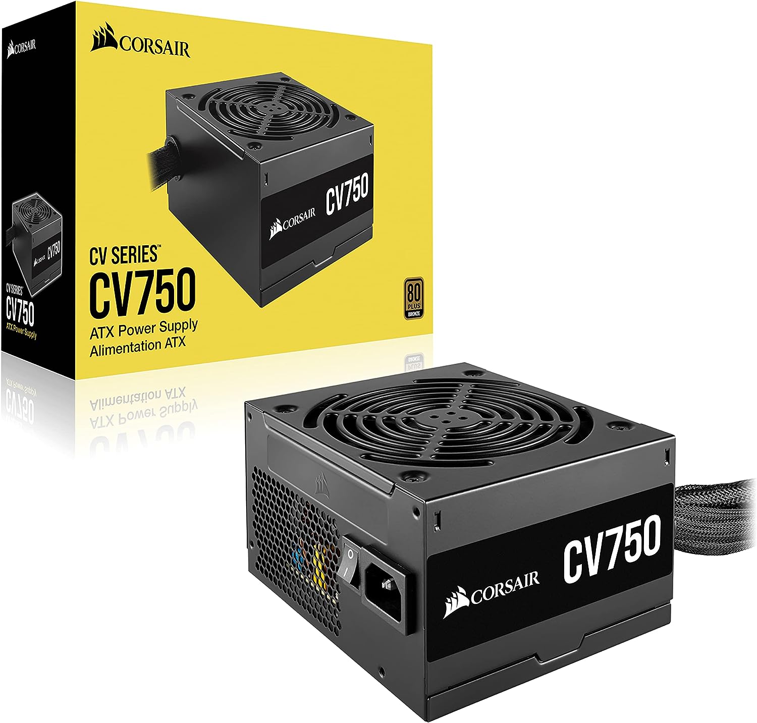 Corsair CV Series™ CV750 — 750 Watt 80 Plus® Bronze Certified PSU  (CP-9020237-NA)