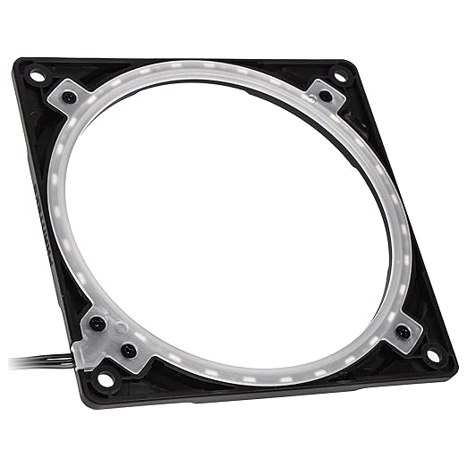 Phanteks I Halos 120mm Digital RGB LED Fan Frame, Plastic Black