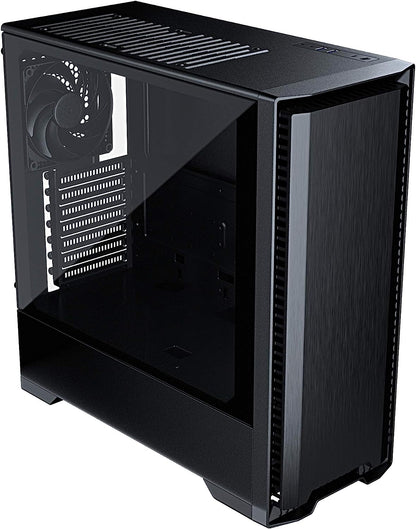 Metallic Gear Neo Silent Mid-Tower ATX Chassis, Silent Front Panel, Tempered Glass Side Panel, Skiron Fan, Black (MG-NE520S_BK01)