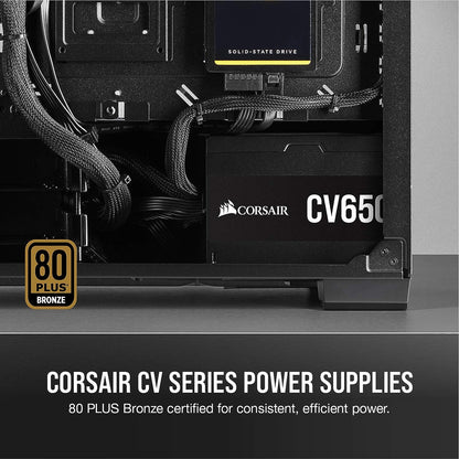 Corsair CV Series™ CV650 — 650 Watt 80 Plus® Bronze Certified PSU (CP-9020236-NA)