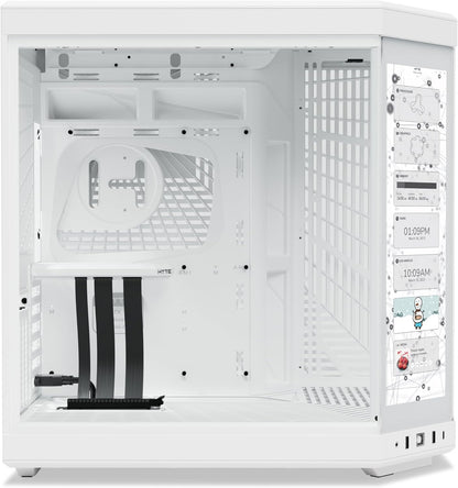 Hyte Y70 Touch Snow (White Interior) with 4K LCD (CS-HYTE-Y70-WW-L)