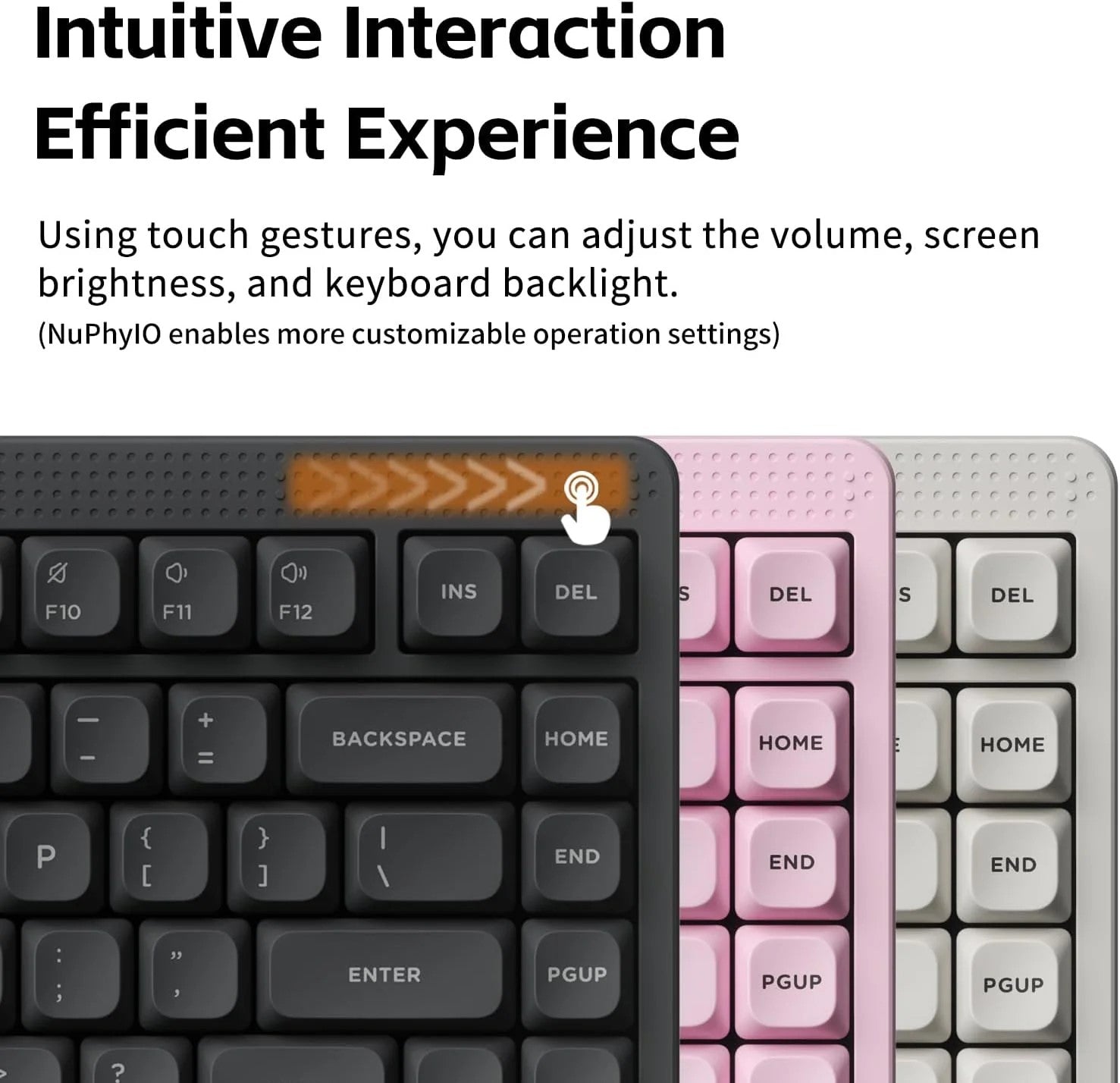 Nuphy Wireless Mechanical Keyboard (Light Pink) (Blush Max Switch)