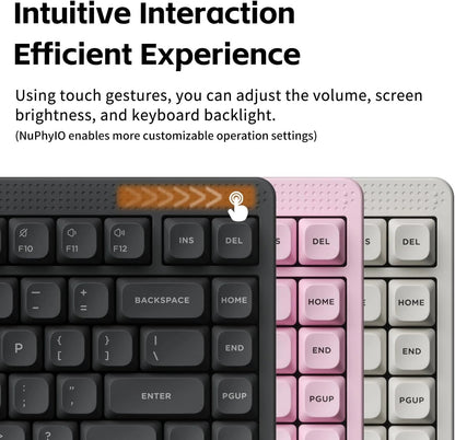 Nuphy Wireless Mechanical Keyboard (Light Pink) (Blush Max Switch)