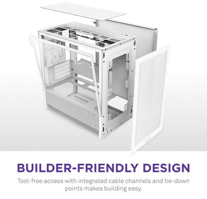 NZXT H3 Flow White Micro-ATX Airflow Case