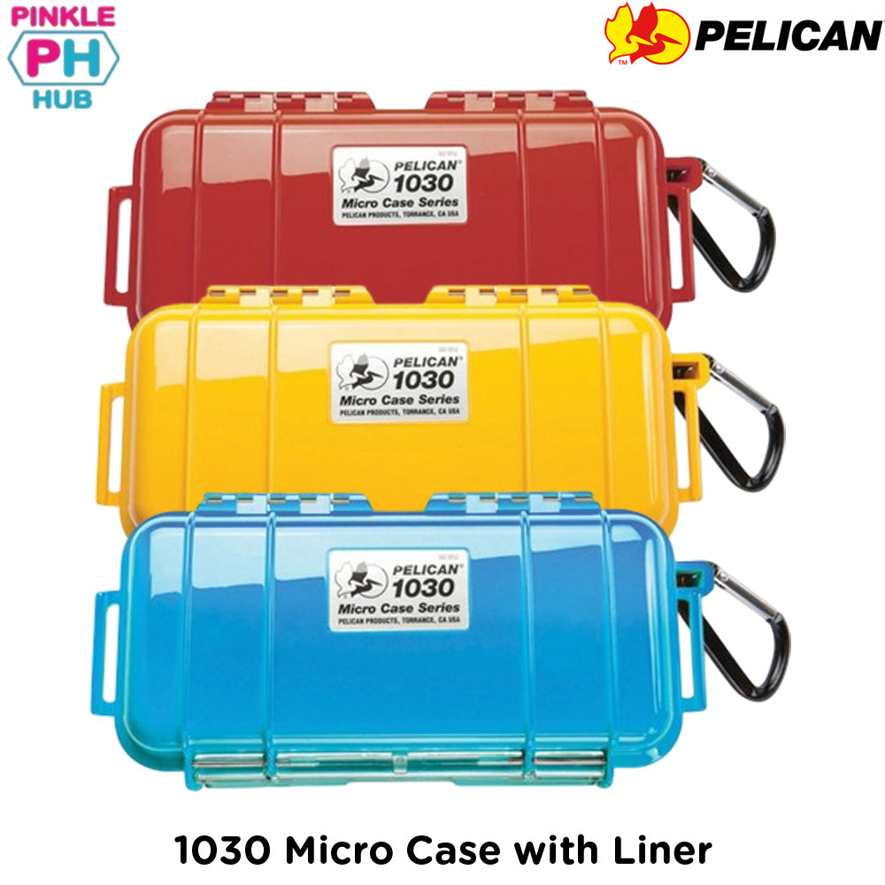 PELICAN 1030 Micro Case I with liner Blue, Yellow, Red