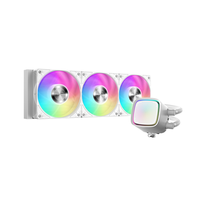 SAMA L50 360mm Liquid CPU Cooler AIO w/ ARGB Infinity Mirror Effect - Black | White