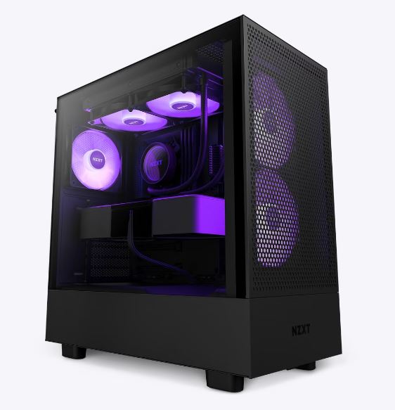 NZXT H5 Flow RGB Compact ATX Mid-Tower with RGB Fans – PinkleHub