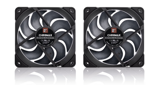 Noctua NF-A12x25 G2 PWM Sx2-PP chromax.black Next-gen black 120mm dual fan set