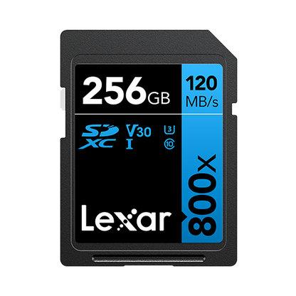 Lexar Professional 800x SDXC™ UHS-I cards