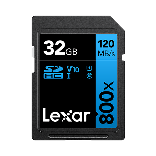 Lexar Professional 800x SDXC™ UHS-I cards