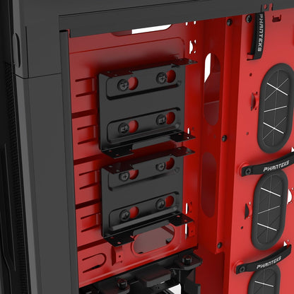 Phanteks I Enthoo Primo Special Edition Black/Red Ultimate Chassis with 5 x 140mm fans w/o PSU