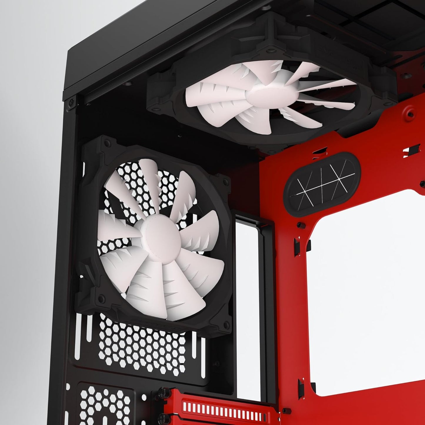 Phanteks I Enthoo Primo Special Edition Black/Red Ultimate Chassis with 5 x 140mm fans w/o PSU