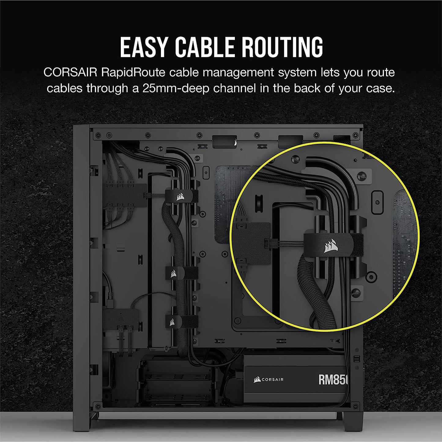 Corsair iCUE 4000D RGB Airflow Mid-Tower Case - 3X AF120 RGB Elite Fans - iCUE Lighting Node PRO Controller - High-Airflow Design - CORSAIR Rapid Route Cable Management System