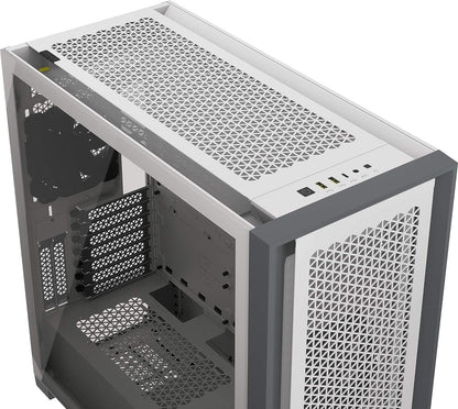 Corsair 5000D AIRFLOW Tempered Glass Mid-Tower ATX PC Case — White (CS-CC-9011211-WW)