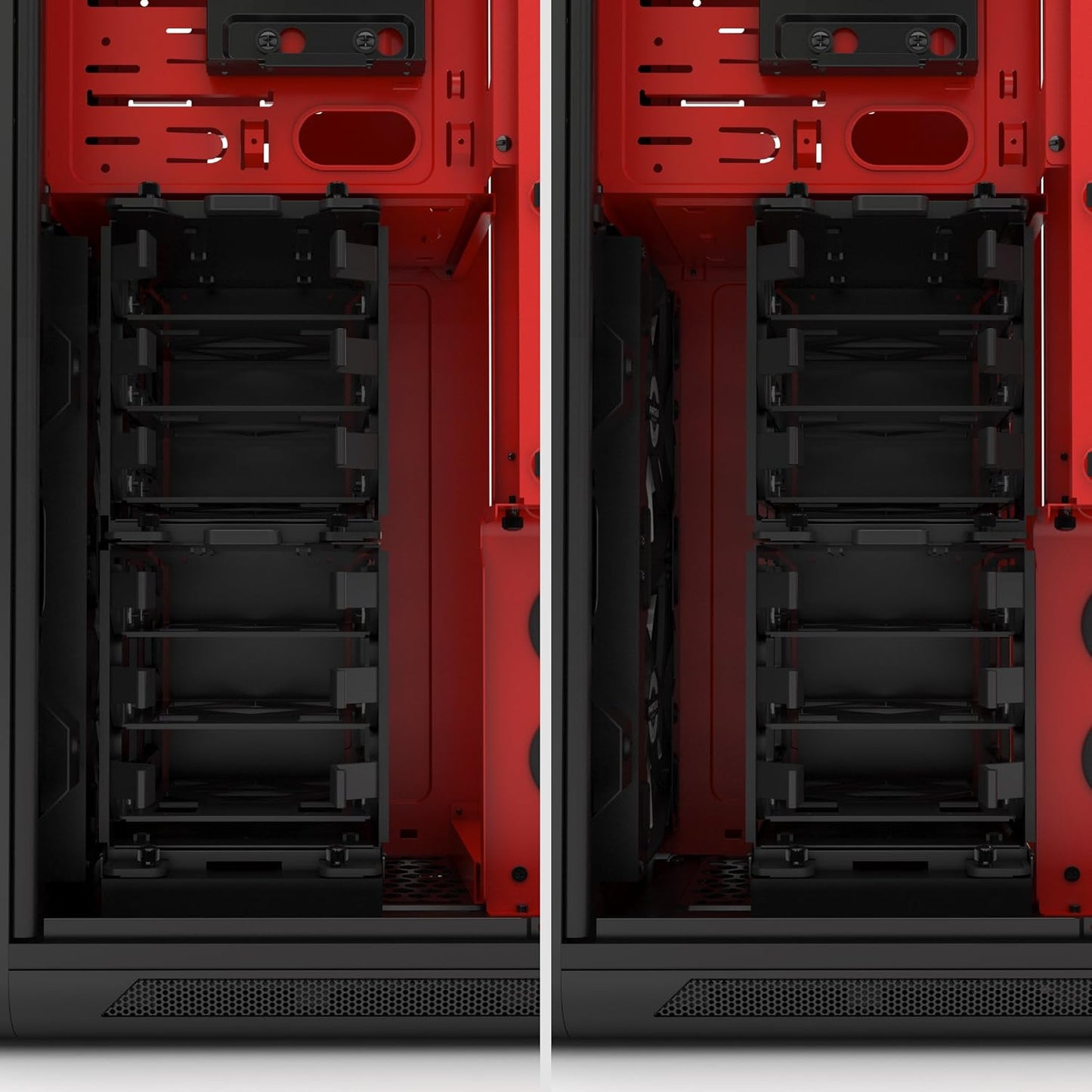 Phanteks I Enthoo Primo Special Edition Black/Red Ultimate Chassis with 5 x 140mm fans w/o PSU